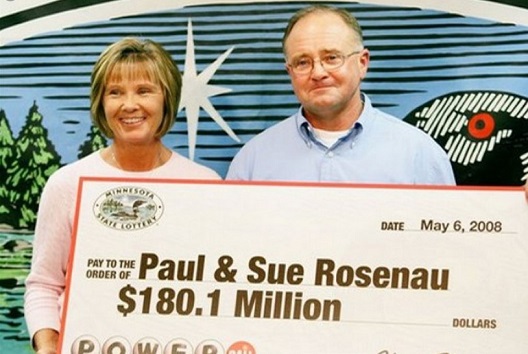 Ganadores Paul y Sue Rosenau Powerball